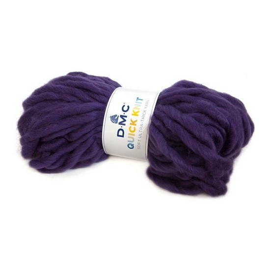 Товста пряжа для в'язання DMC Quick Knit колір фіолетовий (Код:col_604)