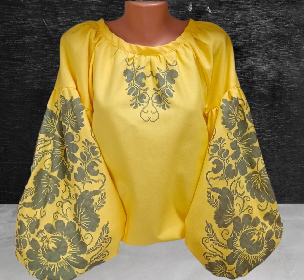 Пошита жіноча блуза для вишивання ПЖС-241 (БОХО)