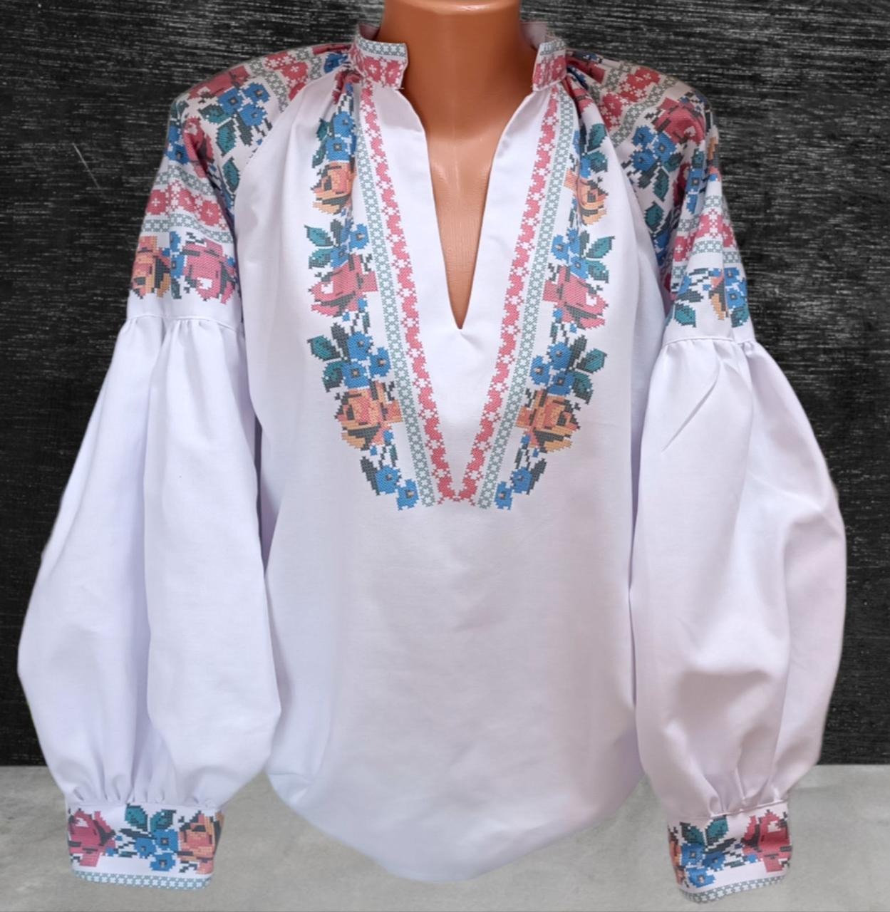 Пошита жіноча блуза для вишивання ПЖС-326 (БОХО)