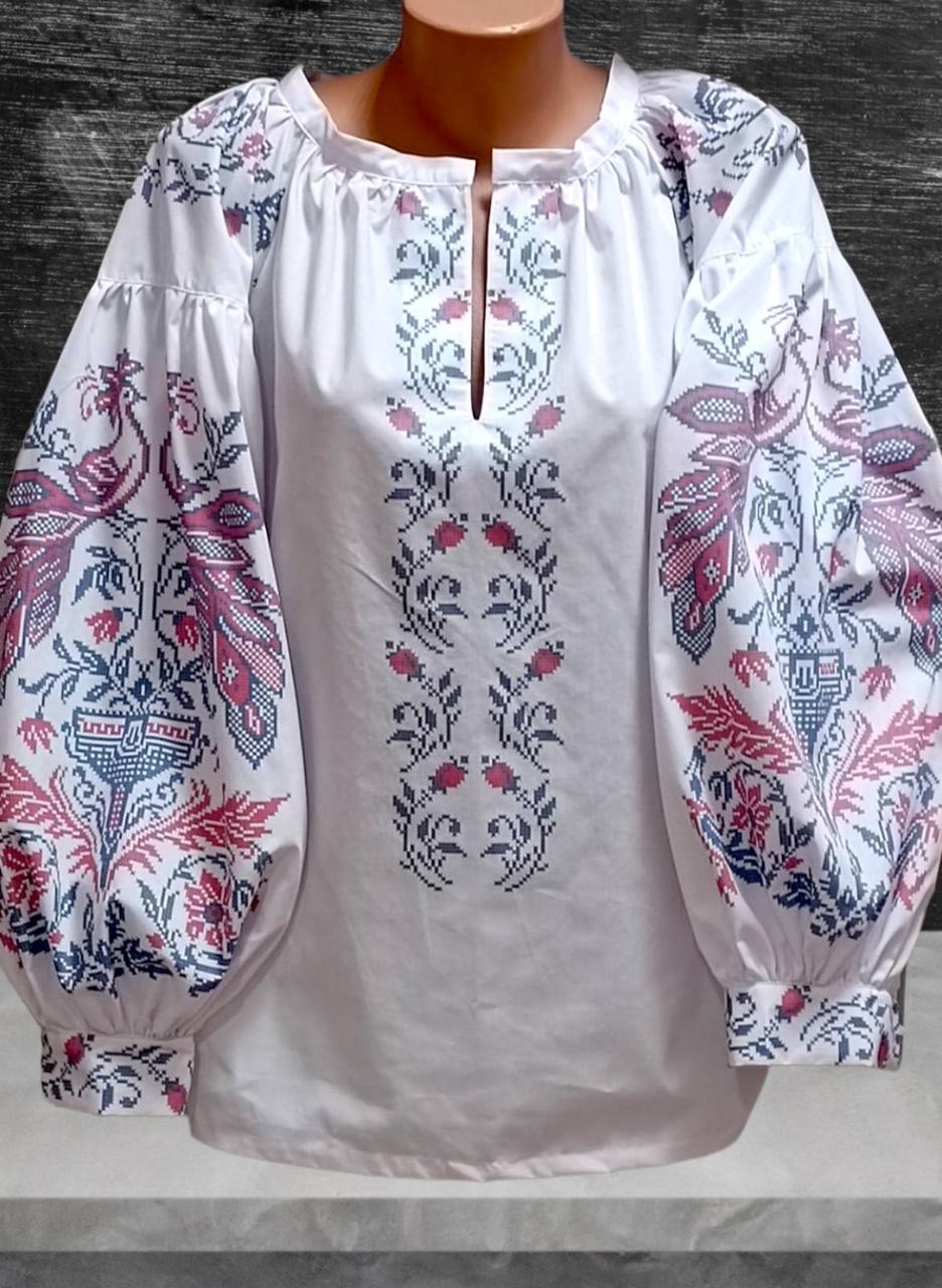 Пошита жіноча блуза для вишивання ПЖС-265.1
