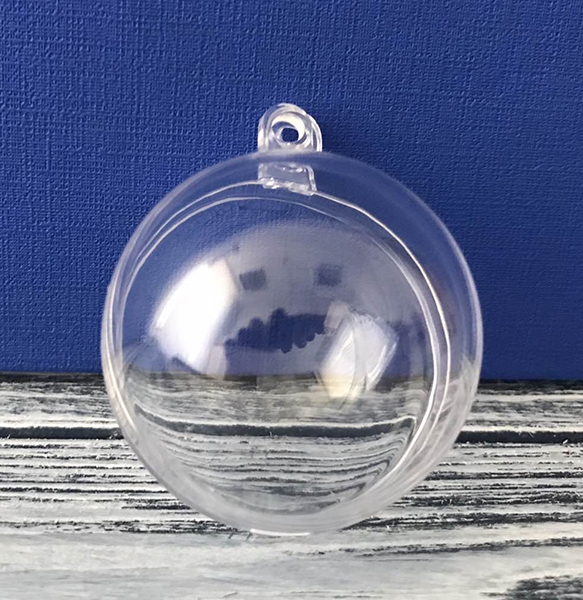 Куля з пластику, прозора, діаметр 4см