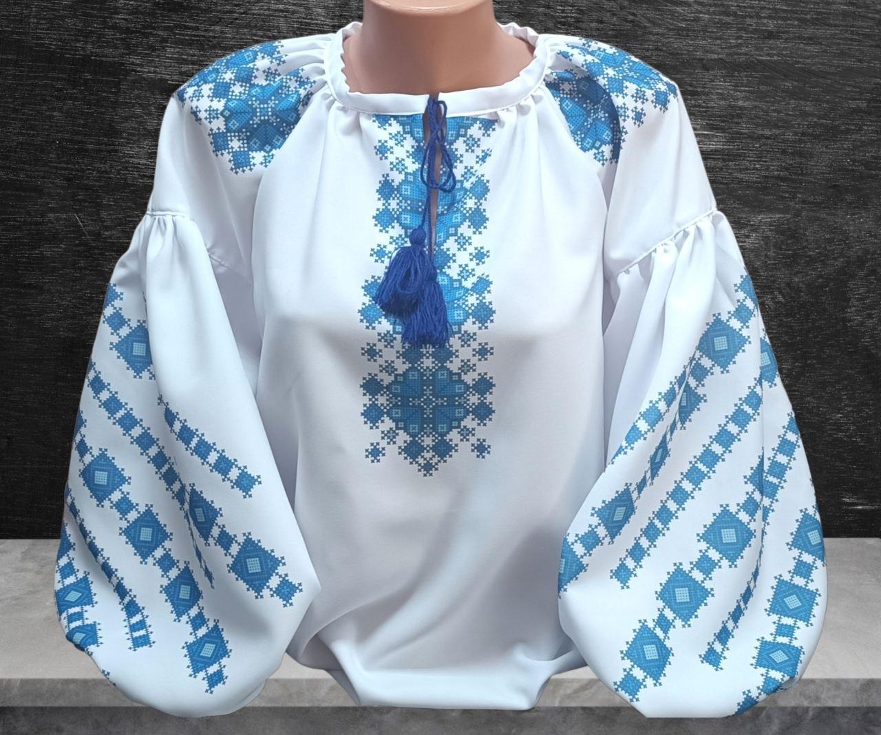 Пошита жіноча блуза для вишивання ПЖС-030 (БОХО)