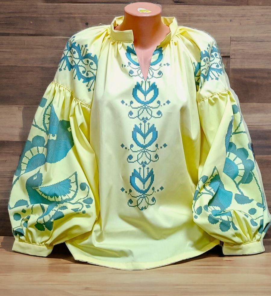 Пошита жіноча блуза для вишивання ПЖС-413 (БОХО)