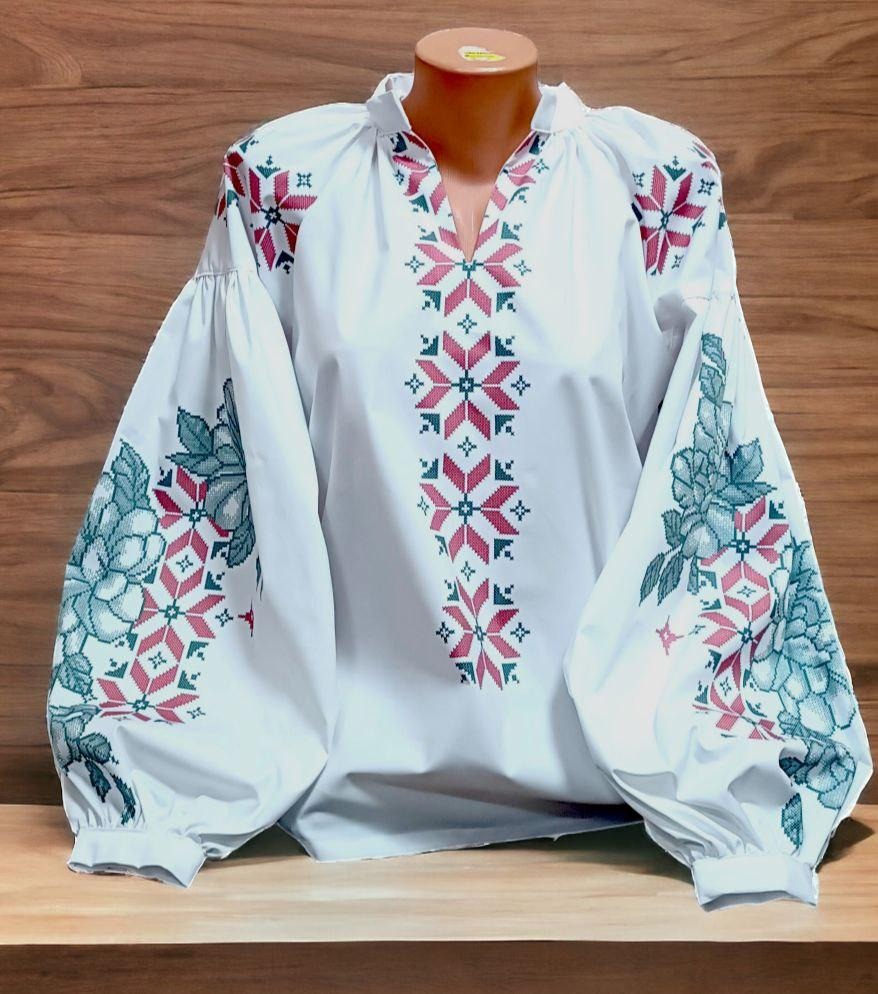 Пошита жіноча блуза для вишивання ПЖС-416 (БОХО)