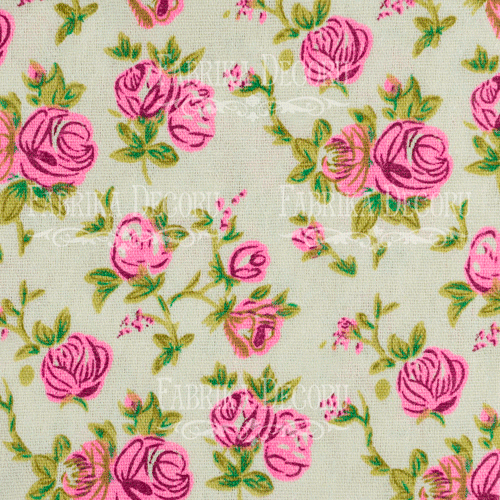 Відріз тканини 35х75 Яскраво-рожеві троянди