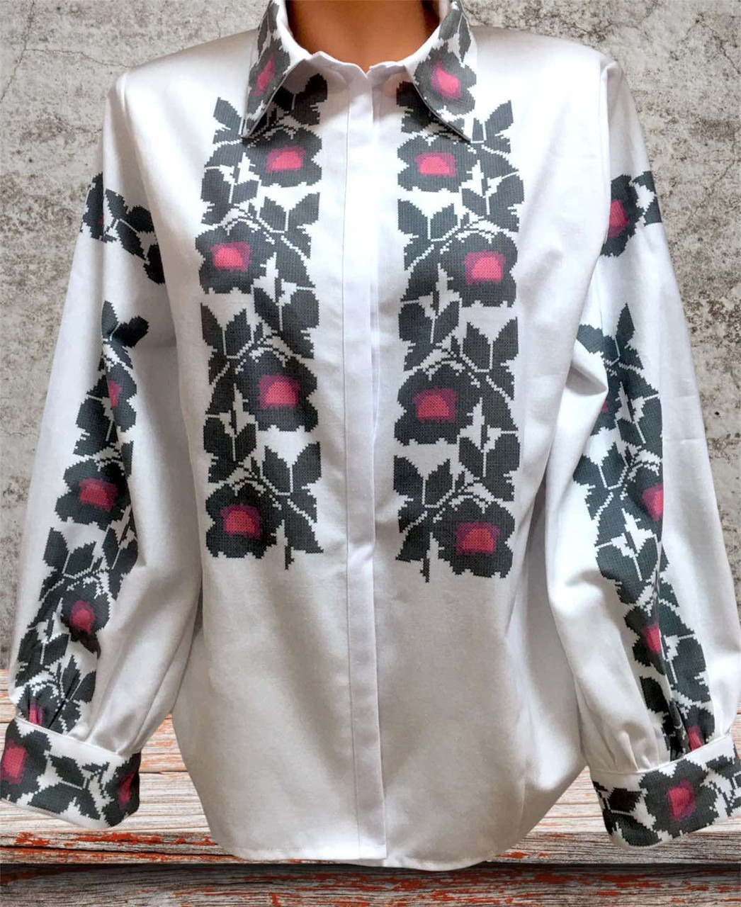 Пошита жіноча блуза для вишивання ПЖС-294