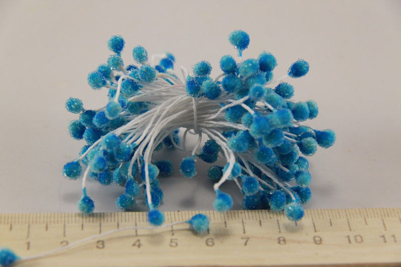 Квіткова тичинка 0,3 см блакитна