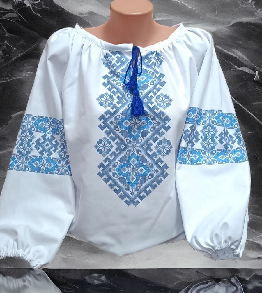 Пошита жіноча блуза для вишивання ПЖС-187.1 (БОХО)