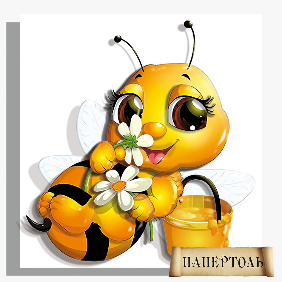 Набір для створення картини в техниці Папертоль РТ150323 Бджілка з квітами
