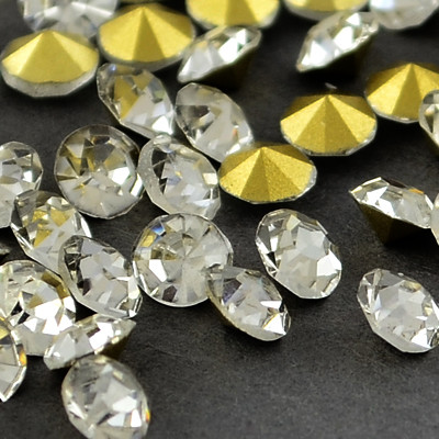 Стрази діамант Клас А, скло, колір - кристал,1,9~2,2 мм 