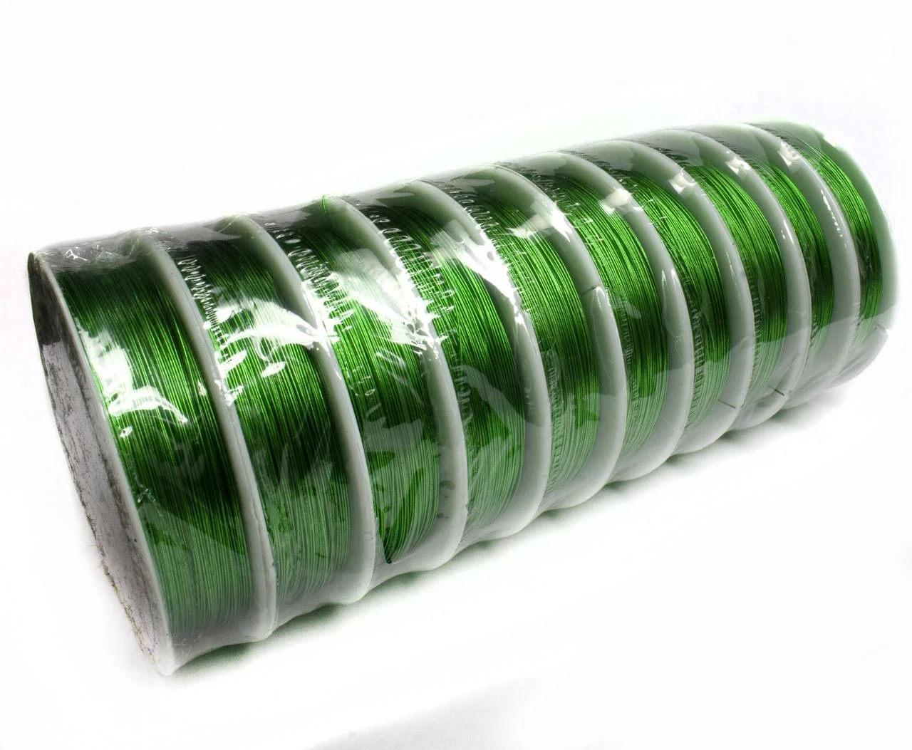 Дріт для бісеру 0,3 мм, колір-зелений