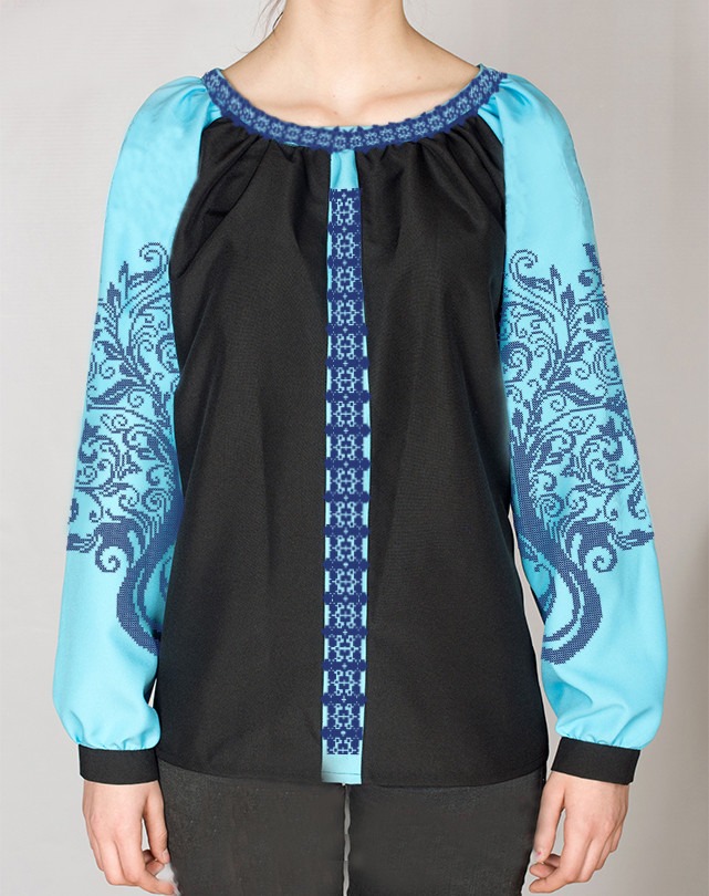 Пошита жіноча блуза для вишивання ПЖС-103