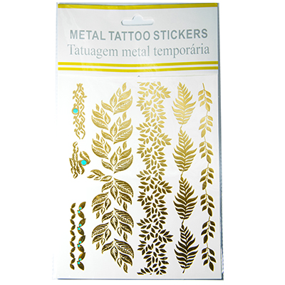 Тимчасові татуювання на тіло, колір золотистий УТ100005884