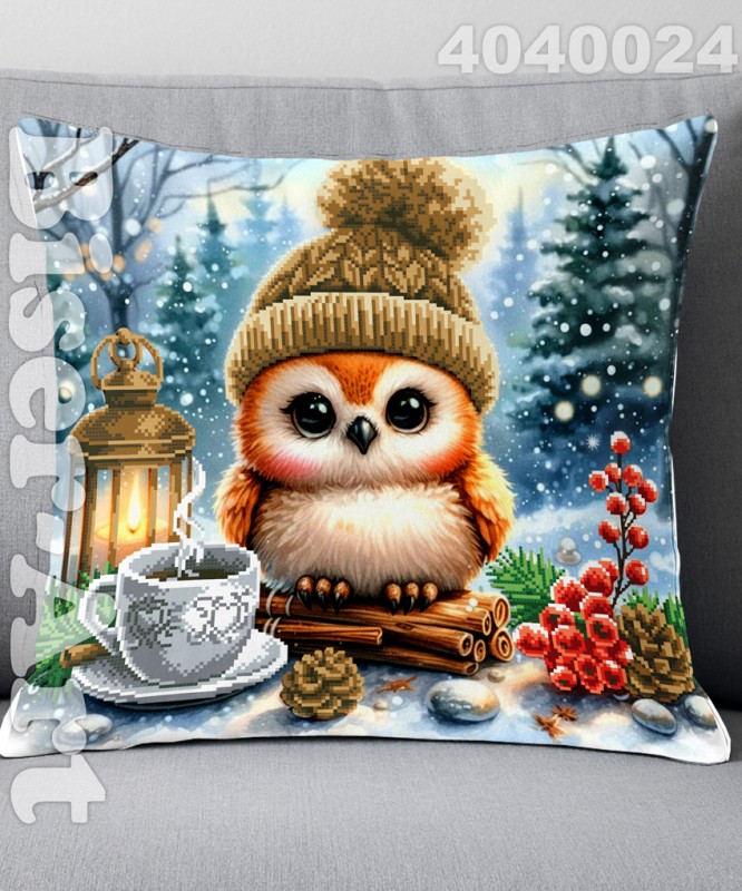 Подушка велика (наволочка+подушка) для вишивання 4040024