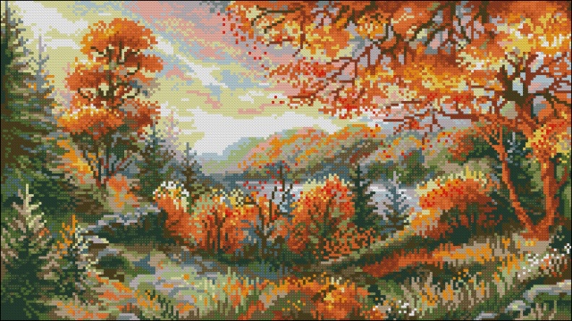 Схема для вишивання бісером ПК3-3037 Осіння казка