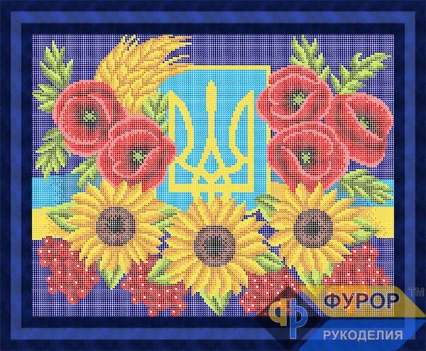 Схема для вишивки бісером НБ3-152 Герб України
