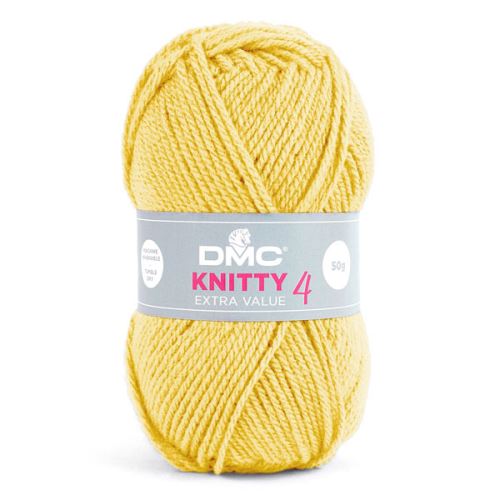 Пряжа Knitty 4, колір 957 світло - жовтий