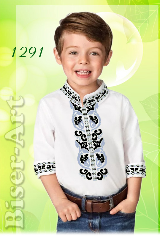 Пошита сорочка на хлопчика для вишивання 11291