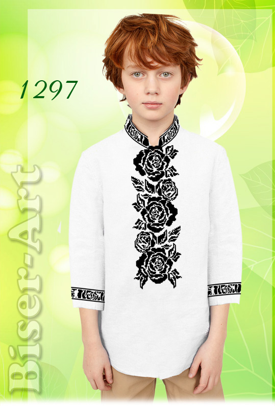 Пошита сорочка на хлопчика для вишивання 11297