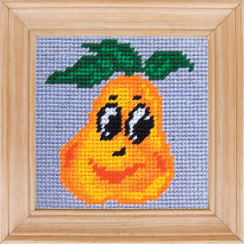 Схема на канве под вышивку нитками С-16. ВЕСЕЛАЯ ГРУША