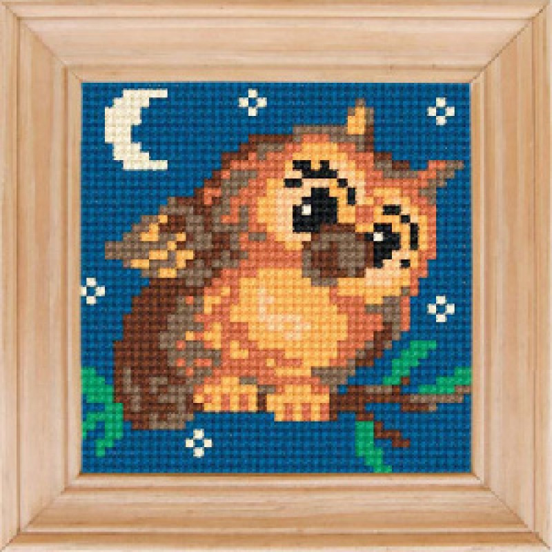 Схема на канве под вышивку нитками С-20. СОВЕНОК