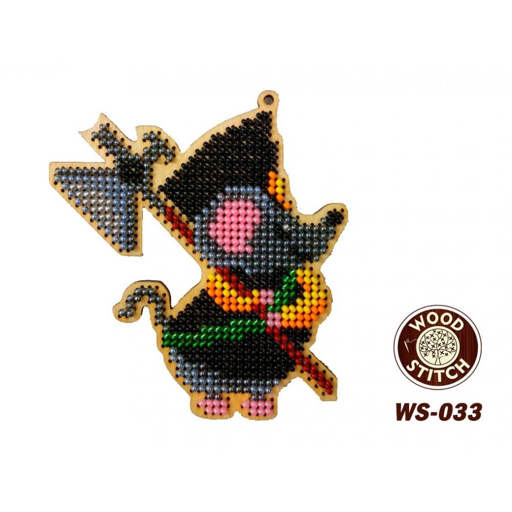 Набір для вишивки бісером на дерев'яній основі WS-033 Ялинкова іграшка Страж Короля