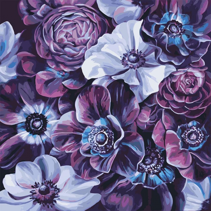 Набір для малювання картини за номерами Пурпурне розмаїття худ. Діана Тучс КНО3016