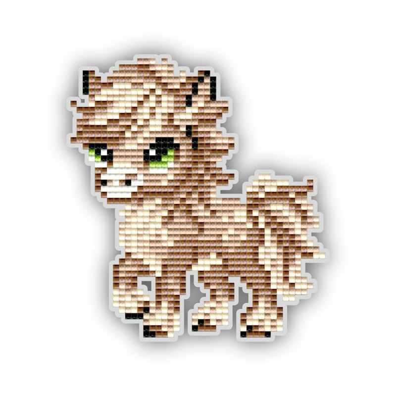 Набір для викладки пластиковими стразами Магніт дитячий АТМ133 Коник