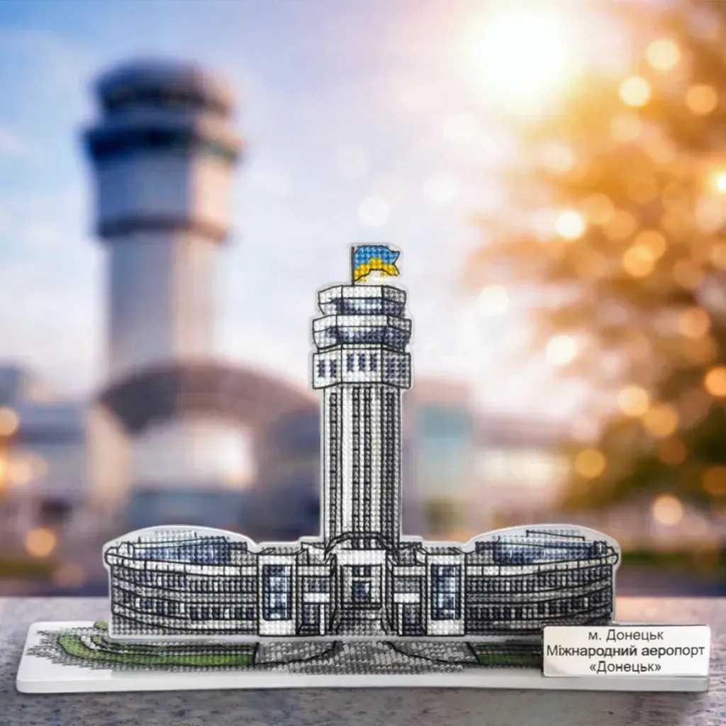 Набір для вишивання нитками по пластику FLX-161 Донецьк. Аеропорт