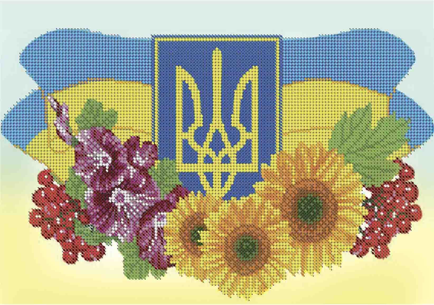 Схема для вишивки бісером А4-К-1236 Символи України