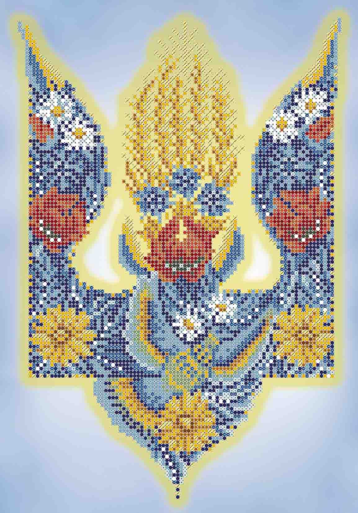 Схема для вишивки бісером А4-К-1243 Квітучий герб України