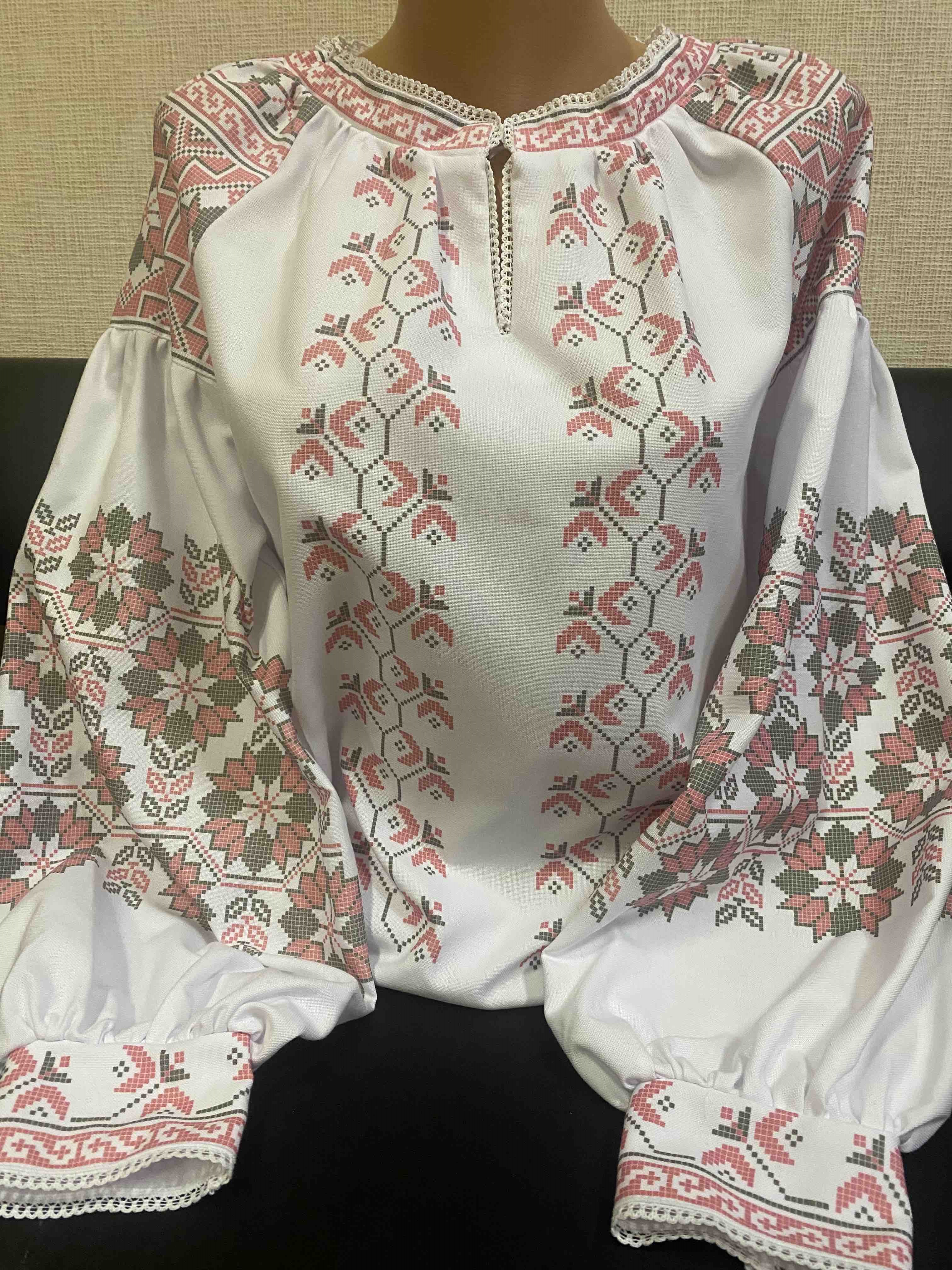 Пошита жіноча блуза для вишивання бісером або нитками МВ Бохо-130