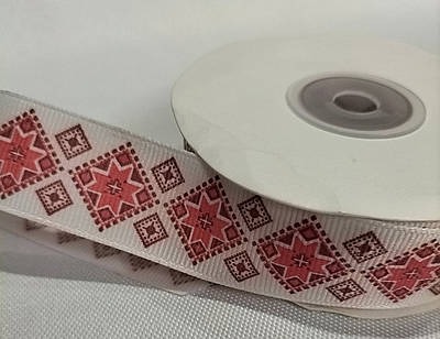 Репсова стрічка 2,5см, Орнамент