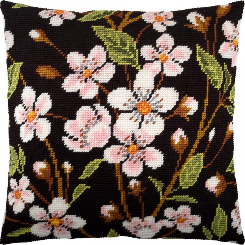 Набір для вишивки подушки V-252 Вишневий цвіт