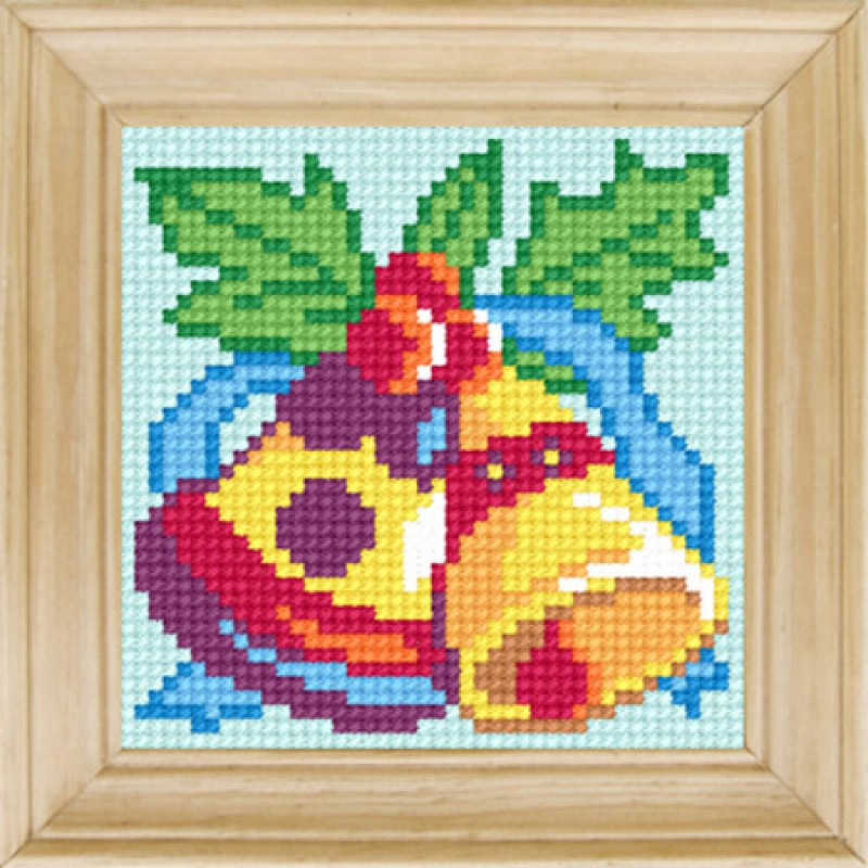 Набір для вишивки друкованим xрестиком B-53 Різдвяний дзвін