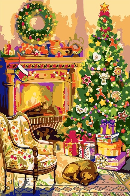 Набір для малювання картини за номерами 180574 Святковий вечір