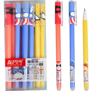 Ручка синяя пиши-стирай супер-герои