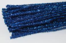 Синельная проволока синяя с люрексом 33T-YDD