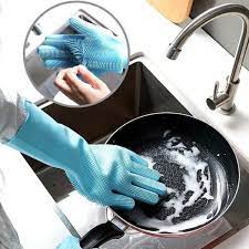 Силіколнові рукавички (перчатки)  для миття посуду