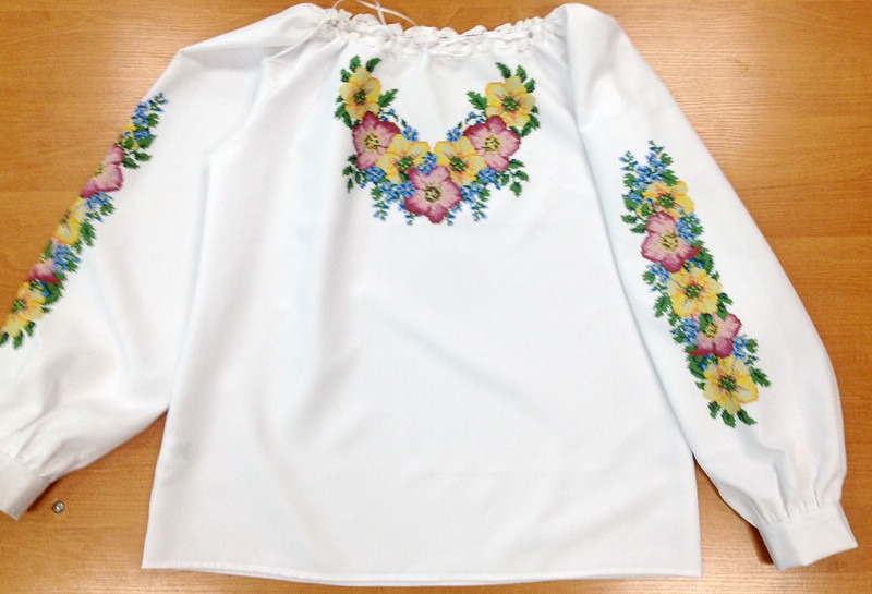 Пошита жіноча блуза для вишивання ШВЖ-58