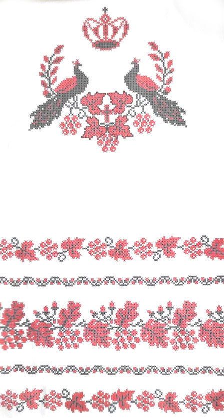 Схема для вишивки весільного рушника РБ-Д-01