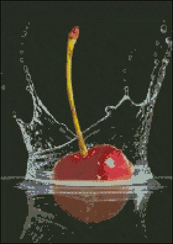 Схема для вишивання бісером або нитками С-93 Вишня