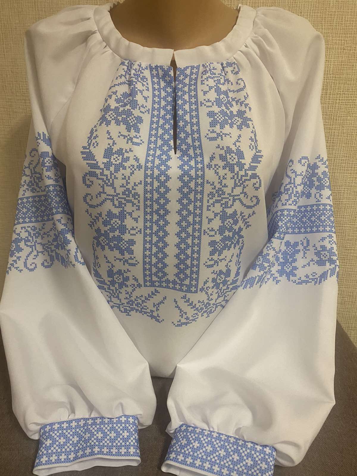 Пошита жіноча блуза для вишивання бісером або нитками ПЖС-227.1