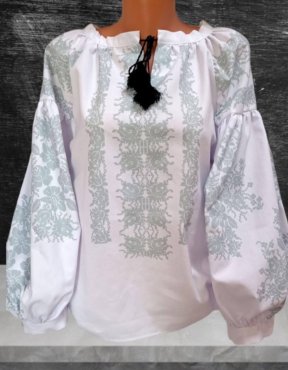 Пошита жіноча блуза для вишивання бісером або нитками ПЖС-272