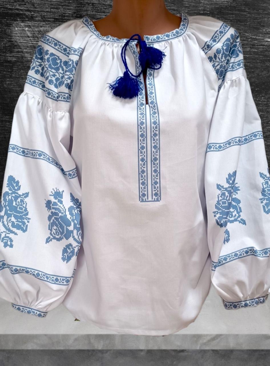 Пошита жіноча блуза для вишивання бісером або нитками ПЖС-276