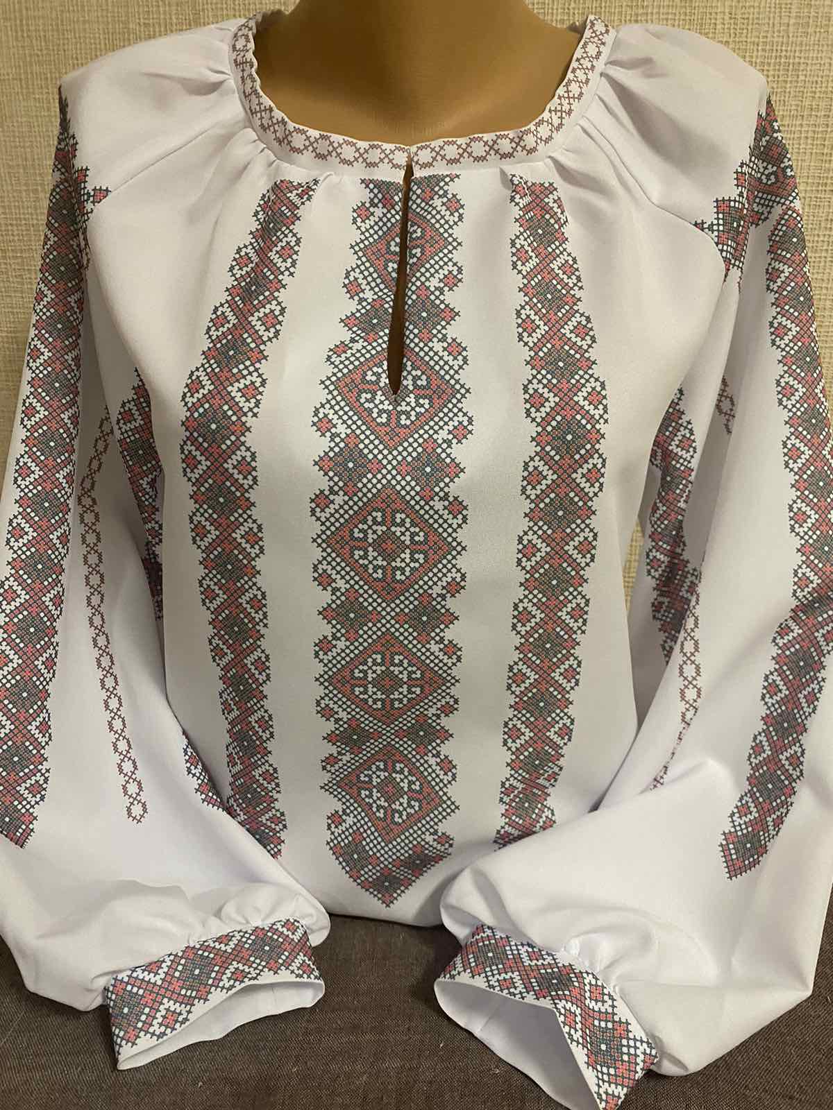 Пошита жіноча блуза для вишивання бісером або нитками ПЖС-299