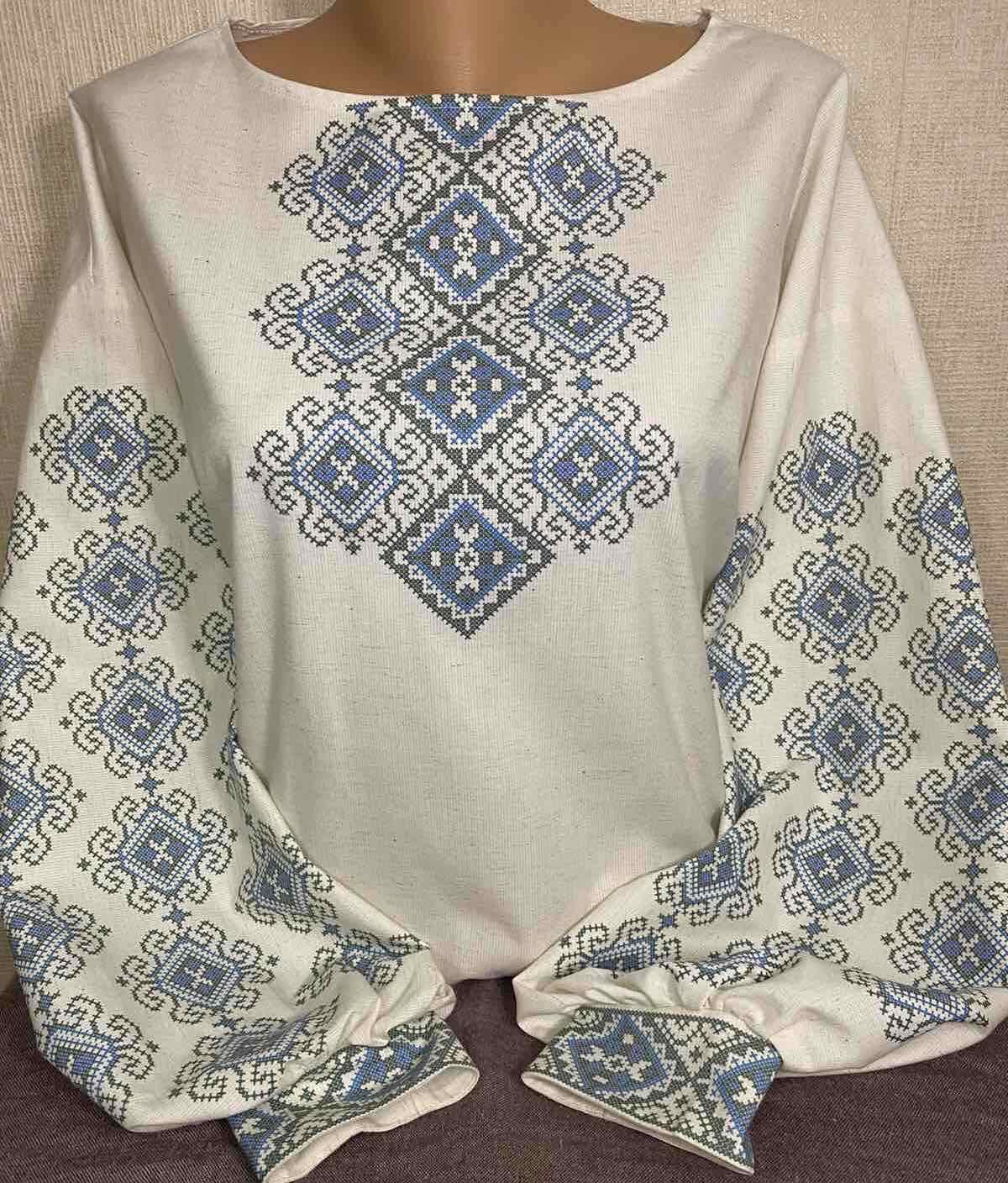 Пошита жіноча блуза для вишивання бісером або нитками ПЖС-350
