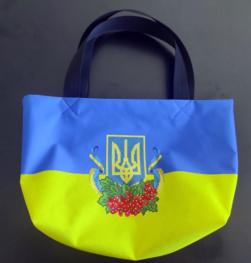 Еко-сумка (шопер) для вишивання С-021 Герб України - Тризуб 
