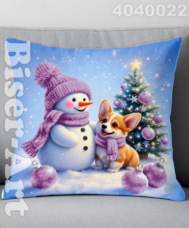 Подушка велика (наволочка+подушка) для вишивання 4040022