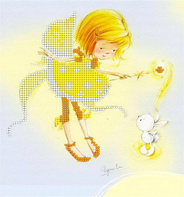 Схема для вышивки бисером ''Леночка''